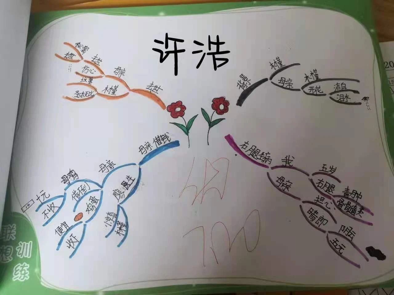 五年级语文《洁白的木槿花》思维导图(5张)