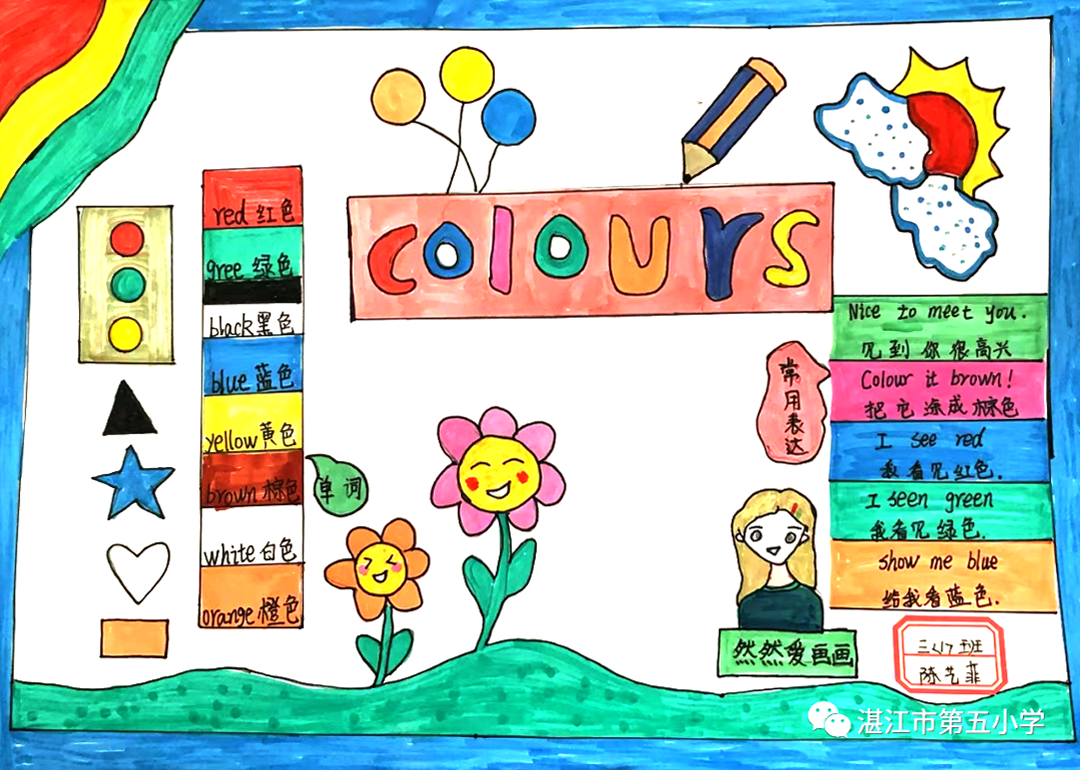 三年级英语unit2 colours思维导图